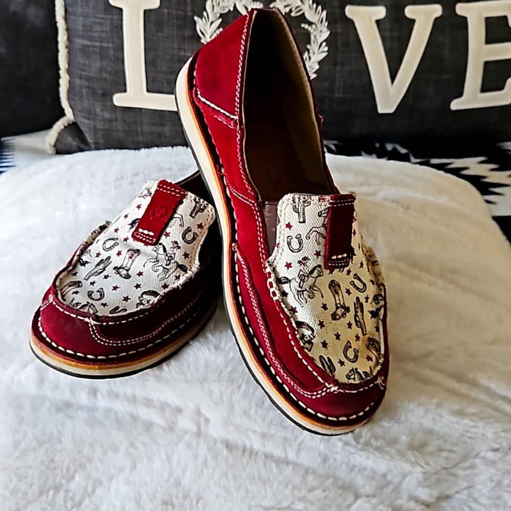 Ariat Crusiers Dark Red/White